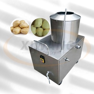 Machine Commerciale Automatique de Lavage et d'Épluchage de Fruits et Légumes pour Patates Douces, Taro, Carottes, Pommes de Terre, Gingembre – Éplucheur et Laveur à Froid - Product Image 6