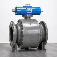 Katup Bola Trunnion Stainless Steel dengan Pintu Masuk Samping 316 2 Inci-36 Inci Kelas 150-2500 PN16-PN420 DBB API 6D untuk Pipa Minyak dan Gas