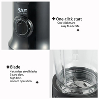 400W Hoge Snelheid Blender Variabele Snelheid Multifunctionele Sapcentrifuge Blender Plastic 800ml Capaciteit voor Huishoudelijk en Buitengebruik