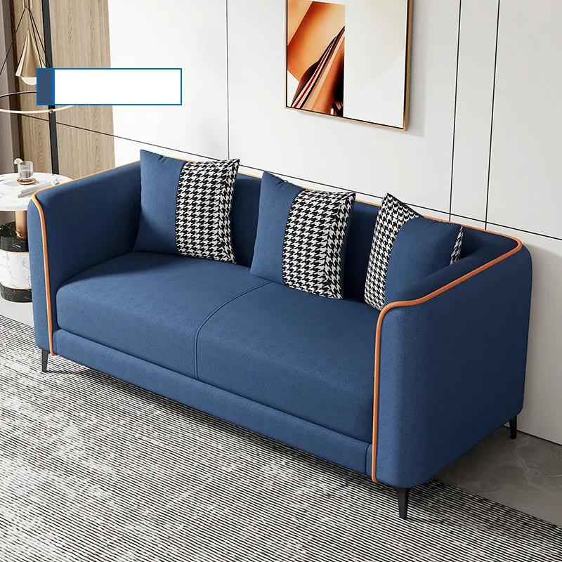 Sofa nhỏ Bắc Âu phòng khách công nghệ đơn giản vải tiếp tân sofa cho thuê căn hộ phòng ngủ sofa