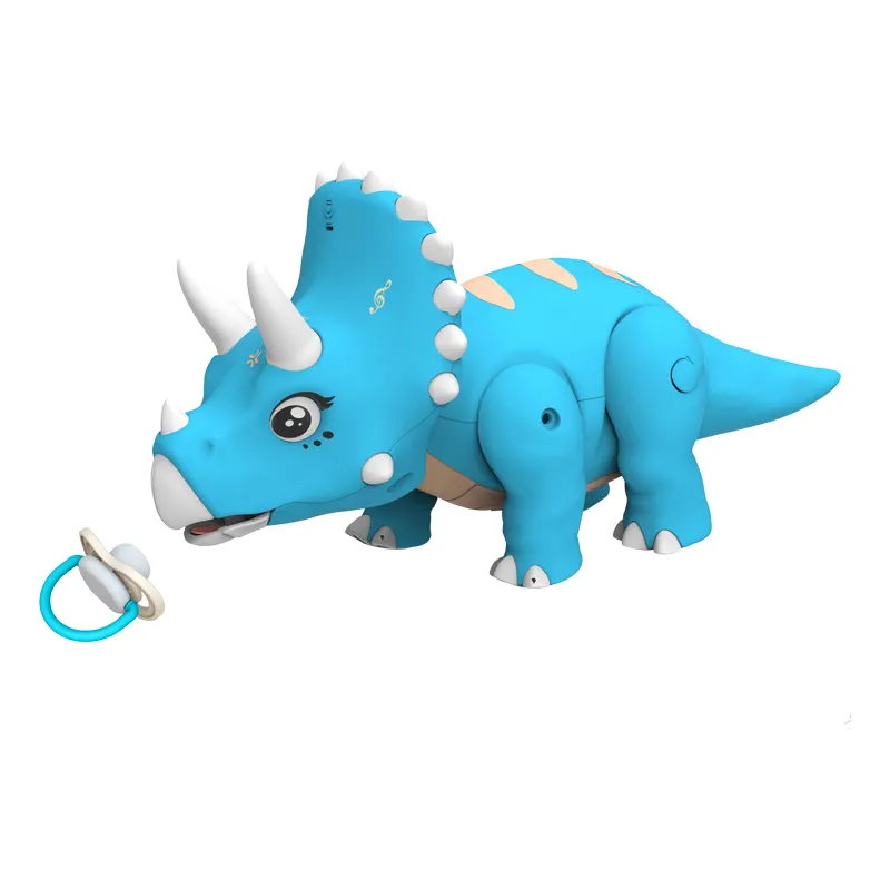 Hafif müzik ile plastik tritritops pil işletilen toptan dinozor oyuncaklar dinozor