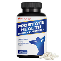 Cápsulas para la Salud de la Próstata - Suplemento Herbal Natural con Mezcla de Saw Palmetto y Hongos, Apoyo para la Próstata y la Vejiga