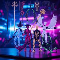 Qoopower T13 Titan 13 Figurines d'action, lot de 5, en PVC, modèle articulé, jouet décoratif, cadeau pour garçons de 8 à 13 ans, multicolore
