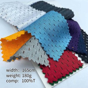 Hot bán trực tuyến 180g Polyester 100D dệt kim lưới Chim Mắt vải Mùa Xuân/Mùa hè thể thao quần short bóng rổ Jersey vải - Product Image 4