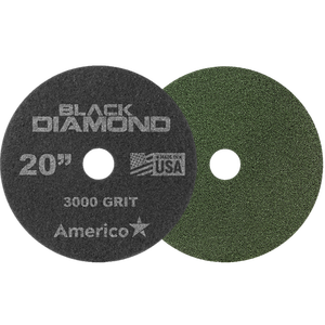 Pad per Lucidatura in Poliestere Verde Diamante Nero per Manutenzione Quotidiana <span class=keywords><strong>Americo</strong></span>, per Pavimenti in Granito, Marmo e PVC, Utilizzabile con Lavatrice - Product Image 1