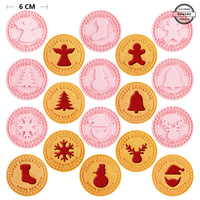 Ensemble de presse à biscuits en plastique de Noël, 9 pièces, moule à biscuits tridimensionnel DIY, moule à pâtisserie en relief pour biscuits, boulettes de riz