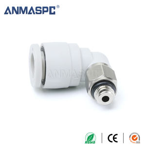 Промышленные пневматические фитинги ANMASPC M3 M5 M6 <span class=keywords><strong>PL</strong></span> с наружной резьбой, латунные никелированные, 4 мм/6 мм, быстроразъемные угловые соединители для воздушных шлангов - Product Image 3