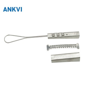 Collier de serrage à cale en acier inoxydable 201 pour câble aérien FTTH, type ancre de terminaison - Product Image 4