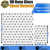 Film en rouleau de verre nano hybride 9H flexible mat en PET, matière première anti-reflet et anti-traces de doigts pour protecteur d'écran découpé au laser