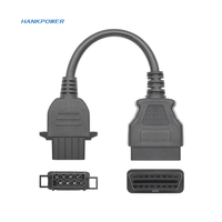 Câble OBDII 16 broches vers 8 broches OBD2 pour connecteur Volvo, adaptateur de câble OBD pour voiture, outil de diagnostic 8 broches