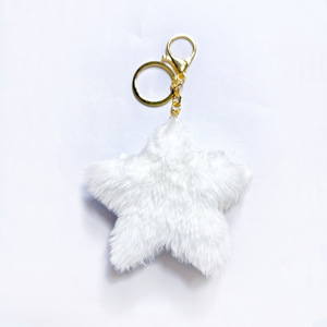Llavero de peluche al por mayor con forma de <span class=keywords><strong>estrella</strong></span>, fibra ultrasuave sin animales, colgante para pequeños negocios, decoración con tacto de nube - Product Image 5