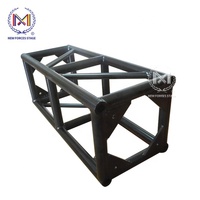 Structure en aluminium pour scène, structure circulaire ronde noire pour DJ, concert/événement