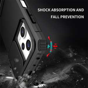 Funda a prueba de golpes para Xiaomi Redmi 10 A1 <span class=keywords><strong>A2</strong></span> A3 / Note 13 12 11 Pro / Note 10S 11SE funda protectora de lente de cámara deslizante - Product Image 3