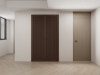 Système de dressing de luxe moderne pour chambre à coucher, armoire 2 portes avec rangement ouvert pour chaussures, armoire en bois sur mesure, placard de rangement en bois avec porte