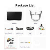 Oferta de Fábrica Marco para Reproductor Multimedia de Coche Android 13 de 9 y 10 Pulgadas para Hyundai Solaris Accent I25 con Carplay Inalámbrico