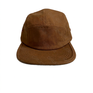 Gorra Deportiva de Lona de 5 Paneles Personalizable, Transpirable y Protectora, con Bordado a Mano, Estilo Deportivo, Hebilla Dorada de Cobre, Unisex - Product Image 1