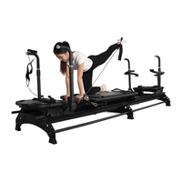 Nouveau design de reformer de yoga, équipement de fitness, machine d'exercice Megaformer, lit de base Pilates, ensemble de reformer Pilates, lit de Pilates commercial