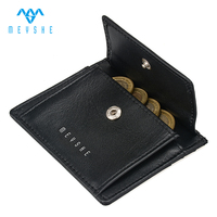 Dompet koin kulit asli kustom RFID mewah kualitas tinggi pemegang kartu penutup terbuka poliester pendek tampilan elegan