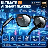 Lunettes Caméra Intelligentes CY03 : Connexion Wi-Fi, Photo HD 8MP, Enregistrement Vidéo HD 1080P, Assistant IA, Traduction, Chargement Type C