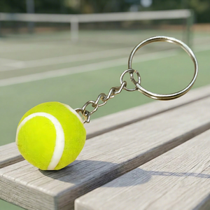 Llavero Deportivo con Mini Raqueta de Tenis y Pelota, Recuerdo, Regalo Promocional Portátil para Estudiantes - Product Image 1