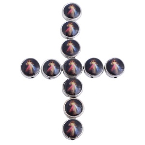 Cuentas de pulsera de <span class=keywords><strong>rosario</strong></span> de medalla de doble cara Divine Mercy - Product Image 5