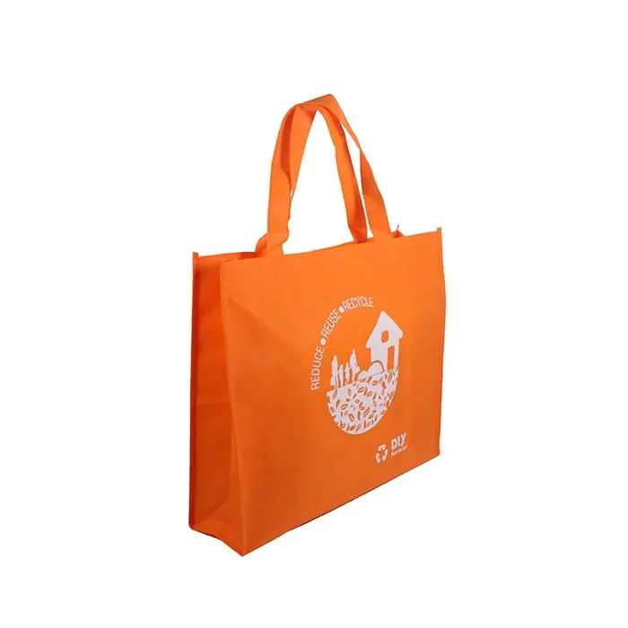 Wholesale Customized Promotional Supermarket Shopping Die Cut Coated Non-Woven Fabric Bag