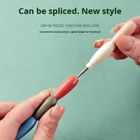 Ensemble de stylos à points pour nail art 5-en-1 à double tête, manche acrylique coloré, outils de pointillage de 0,5 à 4,5 mm pour manucure DIY