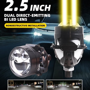 S62 Super Bright 33w/48w High Definition Car <b>Lighting</b> Ball Bi Led <b>Projector</b> Lens 2.5 Inch Dual Direct Beam Headlight Lens - Product Image 3