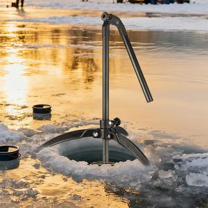 Support de transducteur VINmounts pour la pêche sur glace, compatible avec le sonar Live Sonar LVS34, réglable de 27,95 à 45 pouces, plage de profondeur de 1,5 pouce, système de fixation à boule de 1,5 pouce - Product Image 6