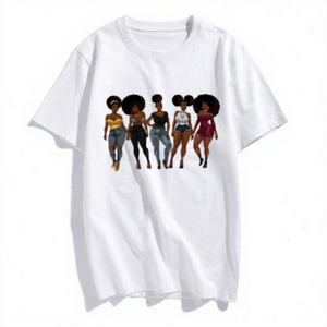 เสื้อยืดสกรีนรูปสาวแอฟโฟร sistas DTF - Product Image 1