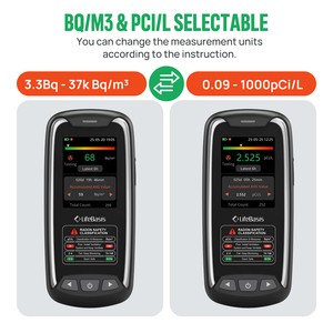 0.09-1000 PCI/L nhà thông minh Radon Gas Detector kiểm tra bán dẫn Radon cảm biến Radon màn hình với dài hạn và ngắn hạn - Product Image 4