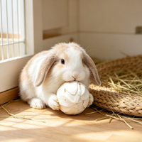 Vente en gros en stock : Boule de Sola Tongcao écologique de 2,4 pouces, mignonne et tendance, pour décoration intérieure, jouet à mâcher pour animaux de compagnie et remplissage de sachets parfumés aux fleurs séchées