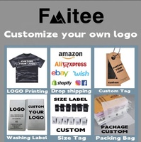 Plaine en gros hommes blanc livraison gratuite impression Dtf personnalisé Logo t-shirt polyester coton brodé T-Shirt