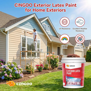 Pintura Acrílica para Paredes Exteriores, Revestimiento Anti-UV Resistente a la Intemperie para Protección de Fachadas de Hormigón - Product Image 1