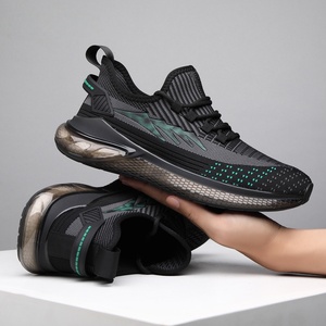 Chaussures décontractées tendance pour hommes, respirantes, sportives, à absorption des chocs, chaussures de running pour hommes, en tissu Flyknit. - Product Image 4