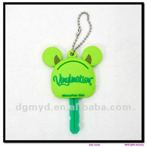 Động vật mới chó mèo chìa khóa bao gồm dễ thương Anime Silicone móc khóa phụ nữ hài hước động vật chủ chìa khóa mũ Móc Chìa Khóa trẻ em Quà tặng - Product Image 2