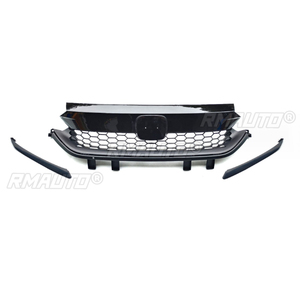 Rejilla Delantera de Plástico ABS para Auto, Rejillas de Carreras, Malla Superior para Parachoques y Capó para Honda City RS 2020-2023, Estilo Automotriz - Product Image 3