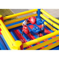 Anneau de boxe gonflable en PVC durable pour enfants et adultes, idéal pour les fêtes et la location, garantie 3 ans