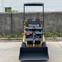 Livraison gratuite de la petite chargeuse à chenilles T390 Logistics Warehouse Material Handling Wheeled Loader Livré avec une garantie d'un an