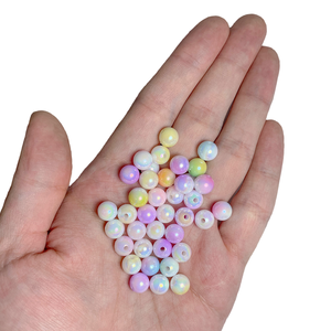 Cuentas de Plástico de Doble Color Degradado AB de 500g/bolsa, Cuentas Fantasmagoria para Fabricación de Joyería DIY - Product Image 5