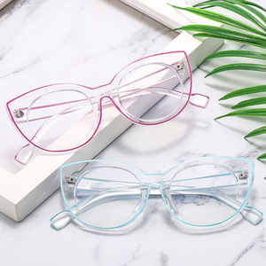 Specchio piatto occhio di gatto Anti luce blu 2025 nuove donne europeo e americano telaio per occhiali Cross Border moda montatura per occhiali - Product Image 3