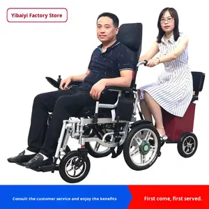 Fauteuil roulant électrique certifié CE, pliable, léger, 24V 500W, double moteur, dossier inclinable pour personnes âgées et handicapées - Product Image 4