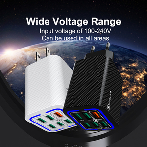 Nouveautés 2025 Chargeur mural USB 6 ports 50W avec QC3.0 SCP et protection OTP pour la charge rapide des appareils photo et des objets connectés - Product Image 6