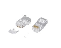 RJ45 konektor Modular jaringan 8P8C Plug Cat.5 Cat.5E Cat6 UTP RJ45