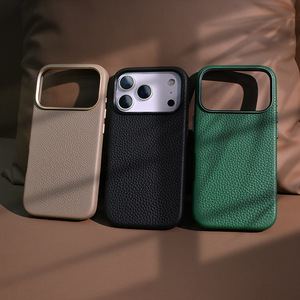 เคสโทรศัพท์หนังแท้ลายลิ้นจี่ผิวสัมผัสเ<span class=keywords><strong>ค</strong></span>สโทรศัพท์แบบเต็มเคสแม่เหล็กสำหรับ iPhone 17 15 16 14 13 <span class=keywords><strong>12</strong></span> <span class=keywords><strong>PRO</strong></span> <span class=keywords><strong>MAX</strong></span> - Product Image 1