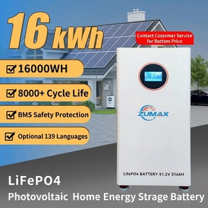 <span class=keywords><strong>PRIX</strong></span> USINE <span class=keywords><strong>Batterie</strong></span> <span class=keywords><strong>de</strong></span> <span class=keywords><strong>stockage</strong></span> d'énergie domestique 16 kWh 51,2 V 314 Ah, Pack <span class=keywords><strong>de</strong></span> batteries lithium-ion au phosphate <span class=keywords><strong>de</strong></span> fer pour <span class=keywords><strong>stockage</strong></span> d'énergie solaire <span class=keywords><strong>photovoltaïque</strong></span>, Fabricant - Product Image 1