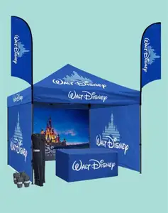 Wholesale Custom 600D Oxford Printing Aluminum Steel Frame Trade 10x20 Ft Show Canopy Gazebos Display Stretch Tent For Event