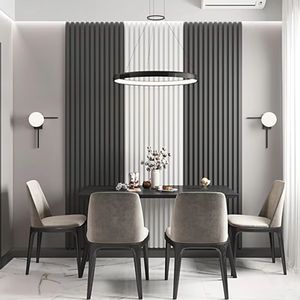 แผง B1กันไฟเป็นมิตรกับสิ่งแวดล้อมกันน้ำสำหรับห้องนั่งเล่นห้องโถงโรงแรม3D วัสดุพลาสติกโพลีเมอร์ไฟเบอร์บอร์ด - Product Image 1