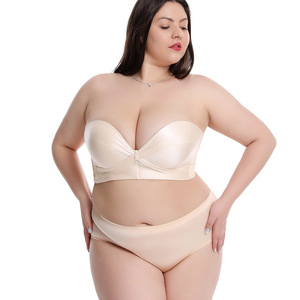 <span class=keywords><strong>Soutien</strong></span>-<span class=keywords><strong>gorge</strong></span> sans bretelles grande taille pour femme, avec boucle latérale croisée sur le devant, push-up sans armatures, liftant, confortable, sexy, bralette grande taille - Product Image 3