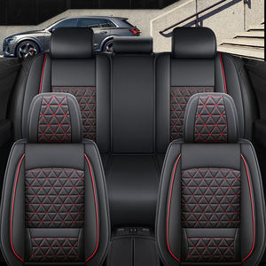 Housse de siège de voiture en cuir intégral quatre saisons avec coussin de siège - Product Image 6